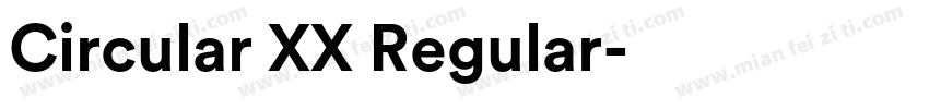 Circular XX Regular字体转换